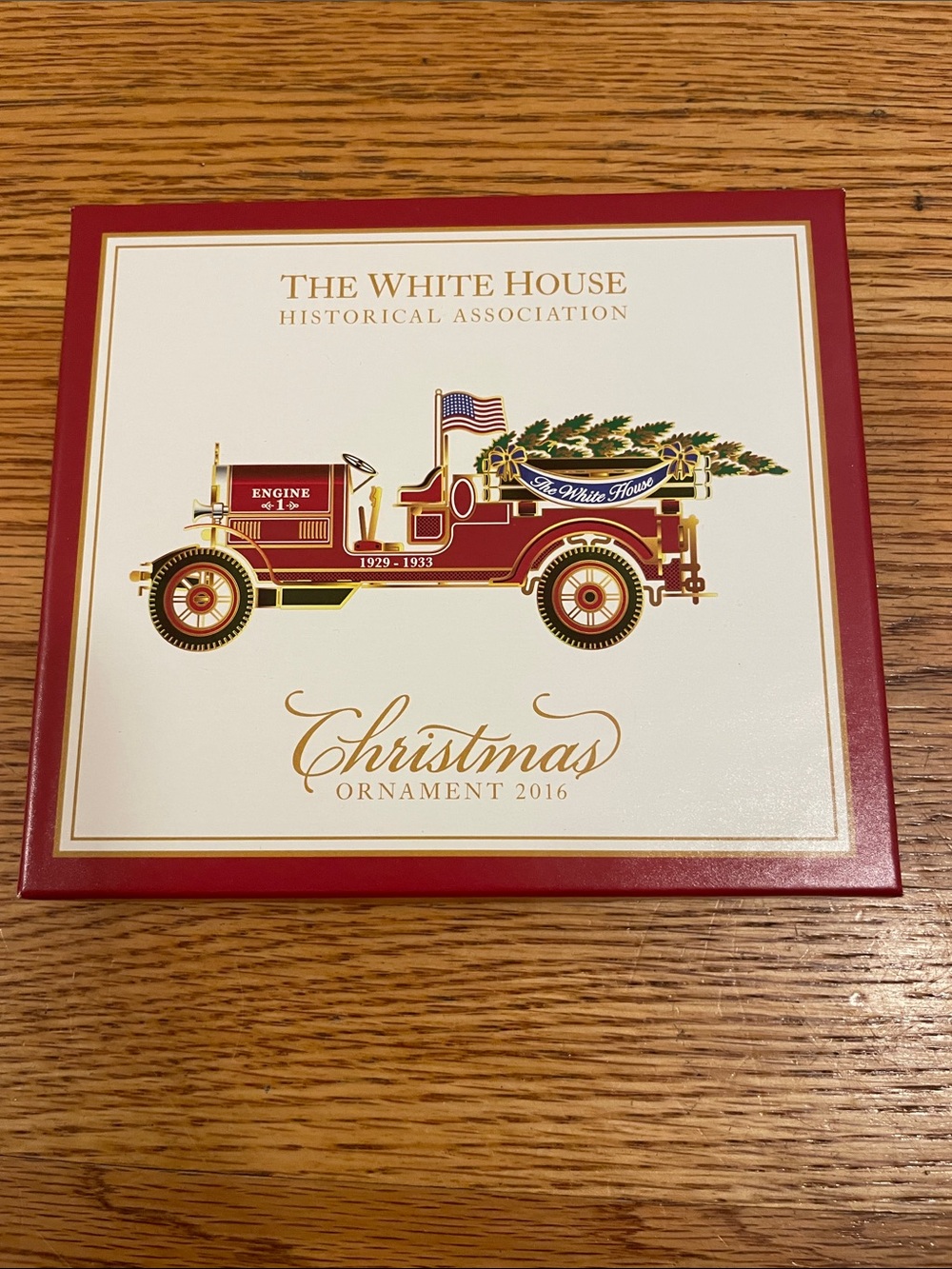 White House Historical Association. Red Christmas Ornament 2016